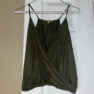 Medium Charlotte Russe Green low cut tank top